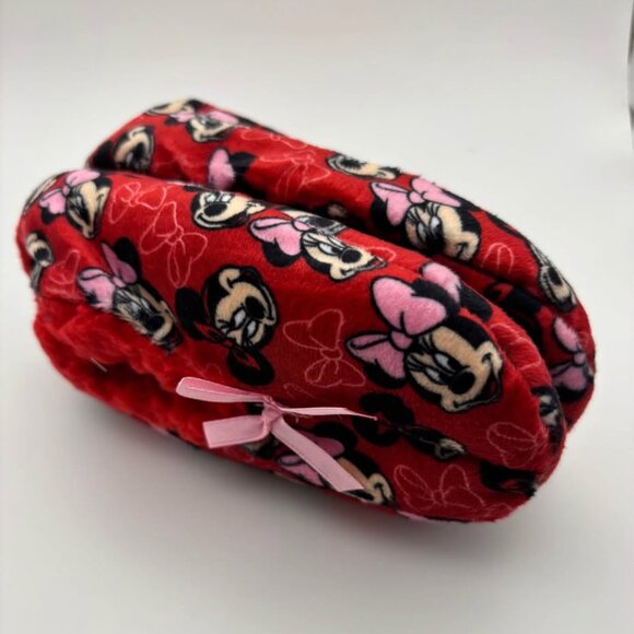 Toddler Slippers Disney Minnie Mouse 2T/3T Socks Fun Cute Warm NWT Classic Cute - Picture 3 of 6